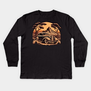 vintage ford car Kids Long Sleeve T-Shirt